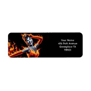 Fantasy Schattige meisje Fire Jurk Etiket