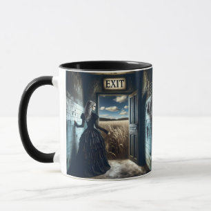 Fantasy Schattige Meisje Uitgang Corridor Mok