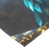 Fantasy Schattige Messing Turquoise Uil Tafelkleed (Gekanteld)