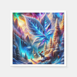 Fantasy Schattige Moose Leaf Kleuren Servet