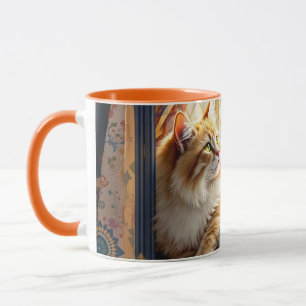 Fantasy Schattige Morning Window Cat Mok