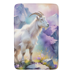 Fantasy Schattige Mountain Goat Meadow Badmat