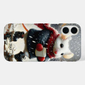 Fantasy Schattige Mouse Coffee Coat Case-Mate iPhone Case (Achterkant (horizontaal))