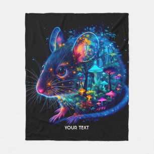 Fantasy Schattige Mouse Mushrooms Forest Fleece Deken