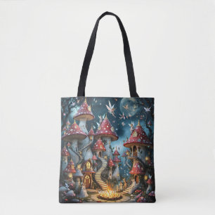 Fantasy Schattige Mushroom Forest Realm Draagtas
