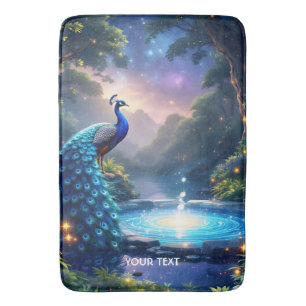 Fantasy Schattige Night Puddle Peacock Badmat