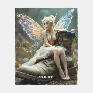 Fantasy Schattige Old Big Boot Fleece Deken