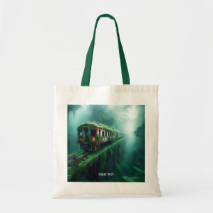 Fantasy Schattige Old Past Train Tote Bag