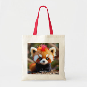 Fantasy Schattige Panda Red Hai Tote Bag