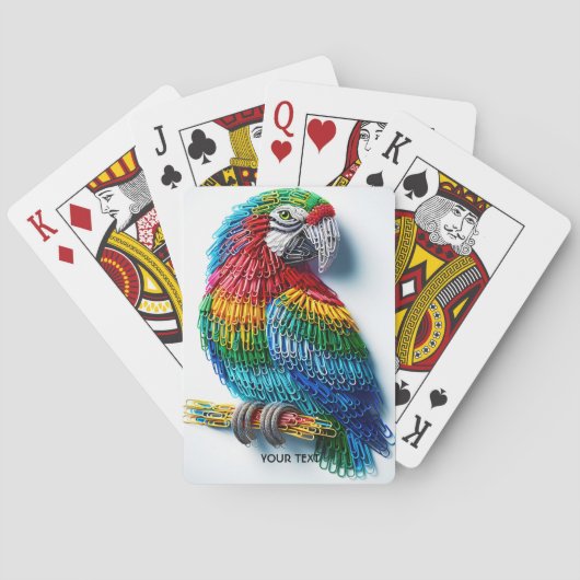 Fantasy Schattige Papier Clips Vogel Pokerkaarten (Achterkant)