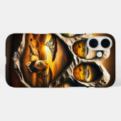 Fantasy Schattige Paw Lion Stone Case-Mate iPhone Case (Achterkant (horizontaal))