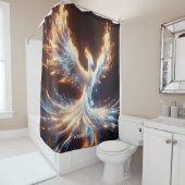Fantasy Schattige Phoenix Fire Reborn Douchegordijn (In situ)