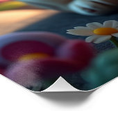 Fantasy schattige Puppy Art Perfect Poster (Hoek)