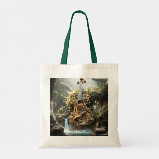 Fantasy Schattige Reusachtig Vioolbos Tote Bag (Achterkant)