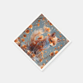 Fantasy Schattige rode glasvos Servet (Hoek)