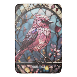 Fantasy Schattige roze vlekken glasvogel Badmat