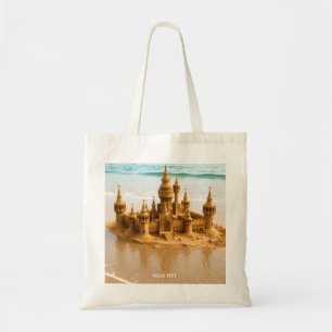 Fantasy Schattige Sand Castle Beach Tote Bag