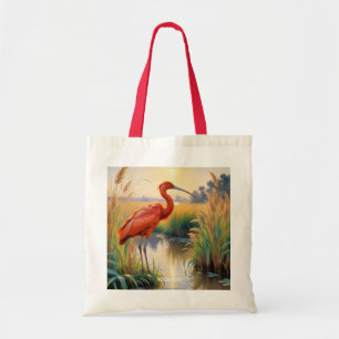 Fantasy Schattige Scarlet Ibis Avond Tote Bag