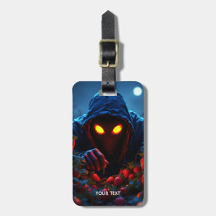 Fantasy Schattige Scary Strawberry Man Bagagelabel