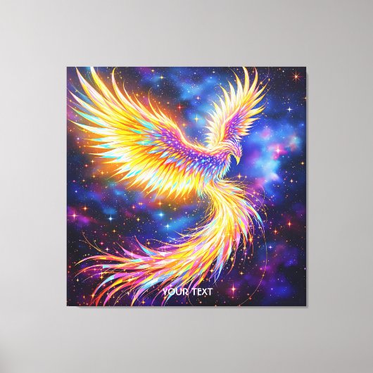 Fantasy Schattige Starlight Phoenix Space Canvas Afdruk (Voorkant)