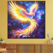 Fantasy Schattige Starlight Phoenix Space Canvas Afdruk (Insitu (Woonkamer))