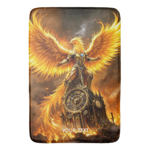 Fantasy Schattige Steampunk Flames Phoenix Badmat