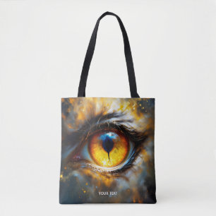 Fantasy Schattige Tijger Oranje Oog Draagtas
