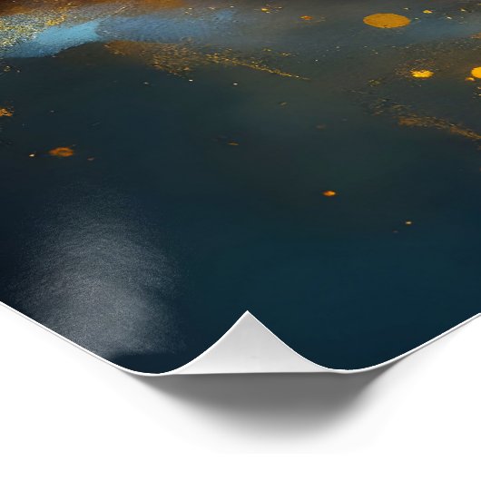 Fantasy Schattige Tijger Oranje Oog Perfect Poster (Hoek)