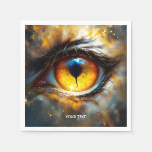 Fantasy Schattige Tijger Oranje Oog Servet