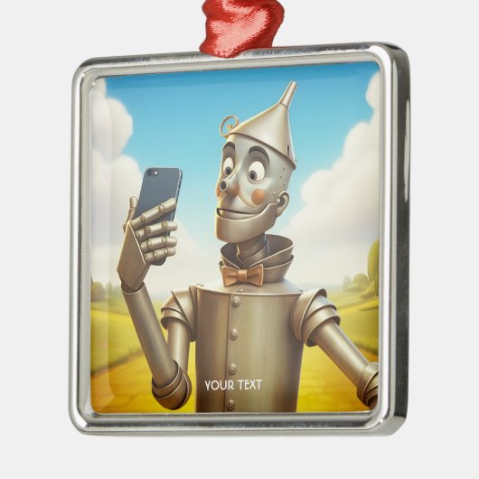 Fantasy Schattige Tin Man Road Metalen Ornament (Links)