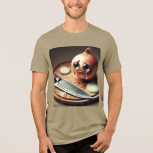 Fantasy Schattige trieste ui huilen Tri-Blend Shirt