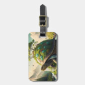 Fantasy Schattige Turtle Waterfall Forest Bagagelabel (Voorkant verticaal)