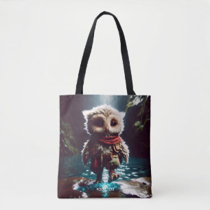Fantasy Schattige Uil Adventurer Water Draagtas