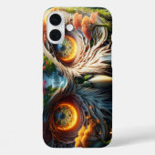Fantasy Schattige Uil Waterval Trees Case-Mate iPhone Case (Achterkant)
