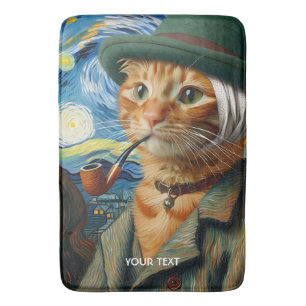 Fantasy Schattige Van Gogh Pet Badmat