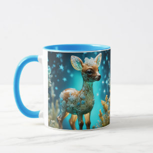 Fantasy Schattige Vivid Glass Fawn Winter Mok