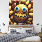 Fantasy Schattige Vivid Potato Funny Creature Canvas Afdruk (Insitu (Slaapkamer))