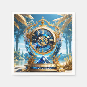 Fantasy Schattige Vivid Sapphire Clock Zee Servet