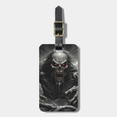 Fantasy Schattige Vivid Scary Horror Creature Bagagelabel (Voorkant verticaal)