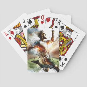 Fantasy Schattige Voetbalstadion Pokerkaarten