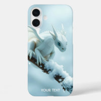 Fantasy Schattige Witte Baby Dragon