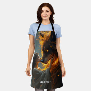 Fantasy Schattige Wolf Girl Fire Schort