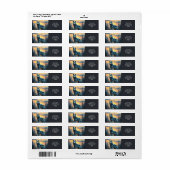 Fantasy Schattige Wolf op Rock Etiket (Full Sheet)