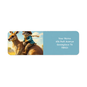 Fantasy Schattige Wombat Kangaroo Koala Etiket