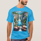 Fantasy Schattigee aarde handen waterval T-shirt (Voorkant)
