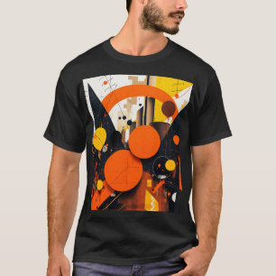 Fantasy Schattigee Abstracte rode cirkels T-shirt
