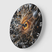 Fantasy Schattigee Abstracte Space Scene Grote Klok (Hoek)