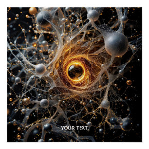 Fantasy Schattigee Abstracte Space Scene Perfect Poster