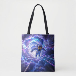 Fantasy Schattigee astronaut door wormgat Draagtas
