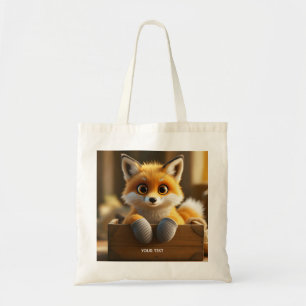 Fantasy Schattigee Baby Fox Box Tote Bag